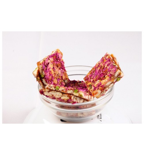 Dry fruit rose chikki